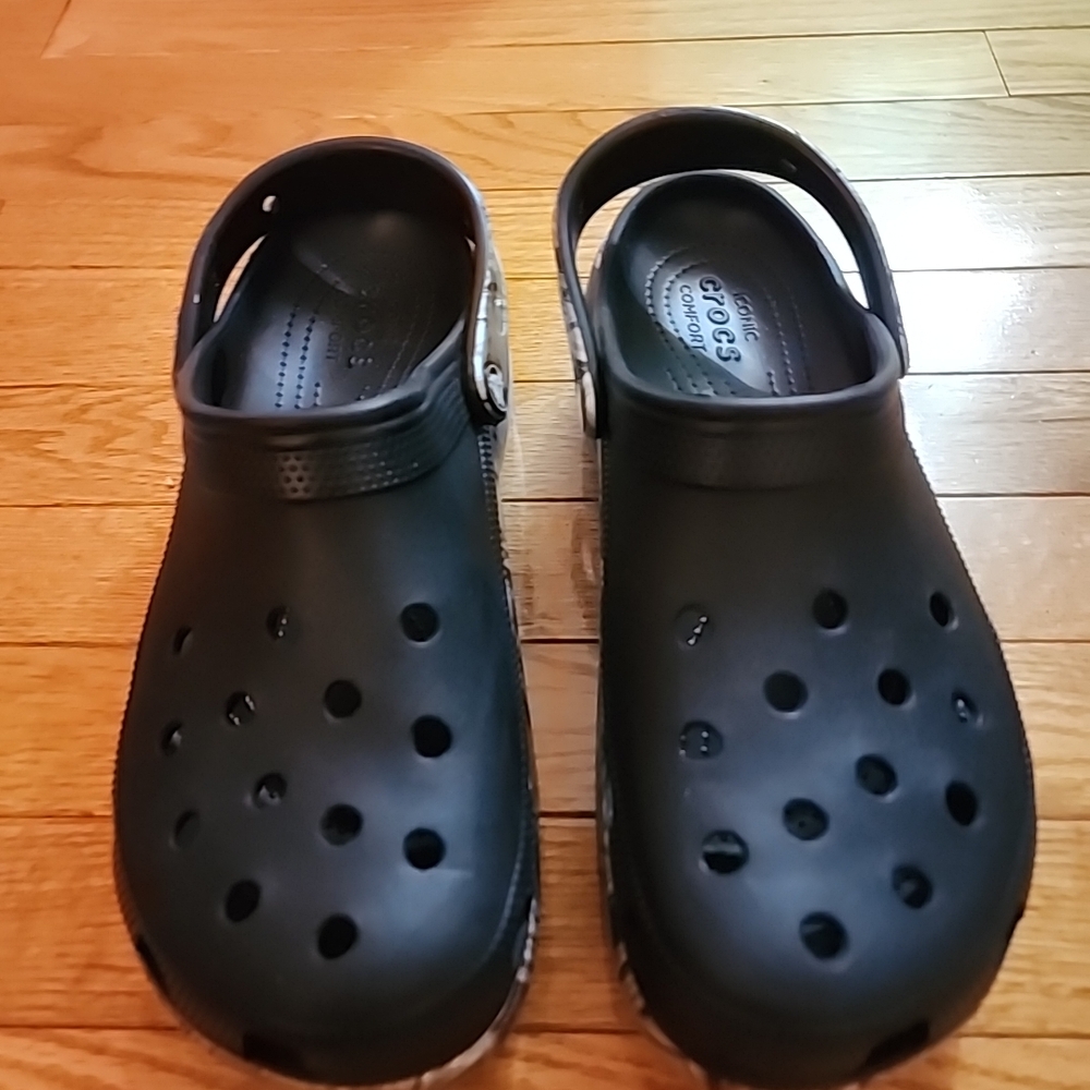 Crocs Classic Platform Hi-Lo Black Disco Clogs